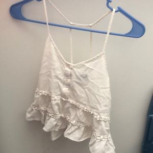 Deb cream floral tank